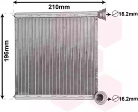 VAN WEZEL 03006385 -  Теплообменник, отопление салона